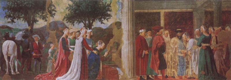 Piero della Francesca Adoration of the Holy Wood and the Meeting of Solomon and the Queen of Sheba France oil painting art